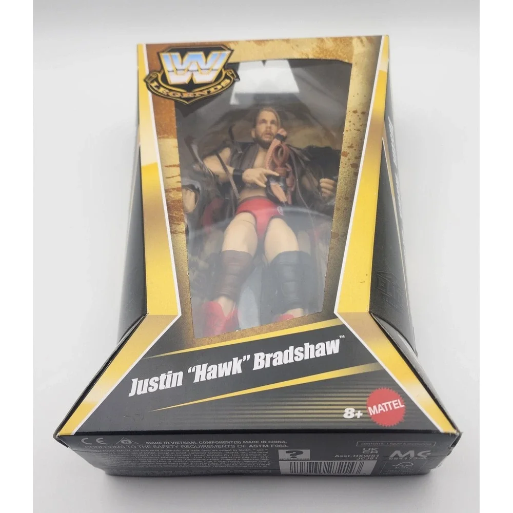Mattel WWE Elite Legends Series 25‎ Justin Hawk Bradshaw New In Box Sealed